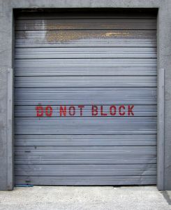 Photo d'une porte de garage enroulante ou d�roulante