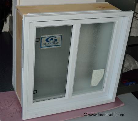 Photo d'une fen�tre de pvc avant la pose