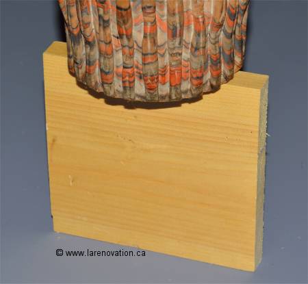 On laisse s�cher la r�paration en y mettant un poids