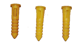 Photo de chevilles de plastiques (ancrages)