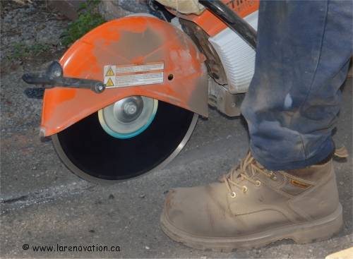 Photo de bottes � embouts d'acier