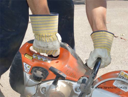 Photo de gants de travail en cuir