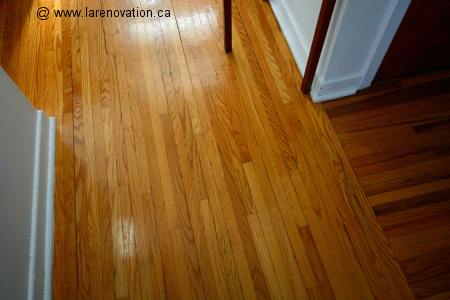 Photo d'un plancher de bois franc