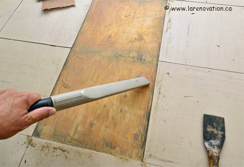 Nettoyage du plancher sabl�