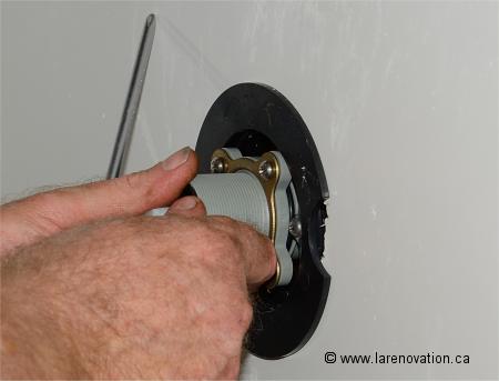 Photo de l'installation du syst�me de mitigeur