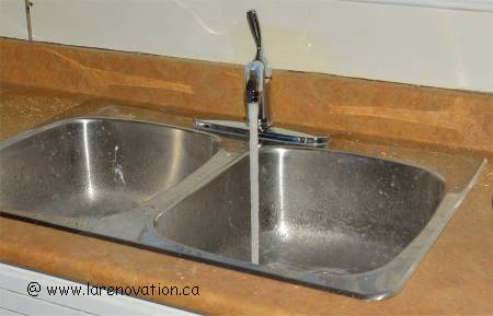 V�rification de l'installation du robinet