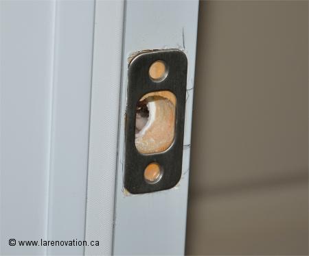 Photo de la plaque de serrure